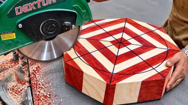 Assembling And Cutting A Simple Safe Bowl Using Saw - Most Carpenters Don't Know This Method
