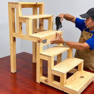 Project Smart Furniture - A Chair Designed To Be Cleverly Flipped Into A Portable Set Of Stairs