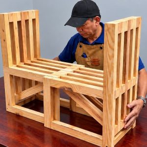 The Carpenter With Over 40 Years Of Experience Created A Cheap Masterpiece - skillful woodworking