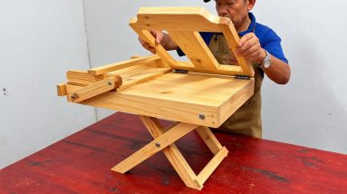 Amazing Woodworking Art Smart - Homemade Ideas Build A Foldable Desk And Chair Unit
