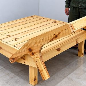 Space Saving Wooden Furniture - Build A Beautiful Bed And A Luxurious Chair—Both In A Single Product